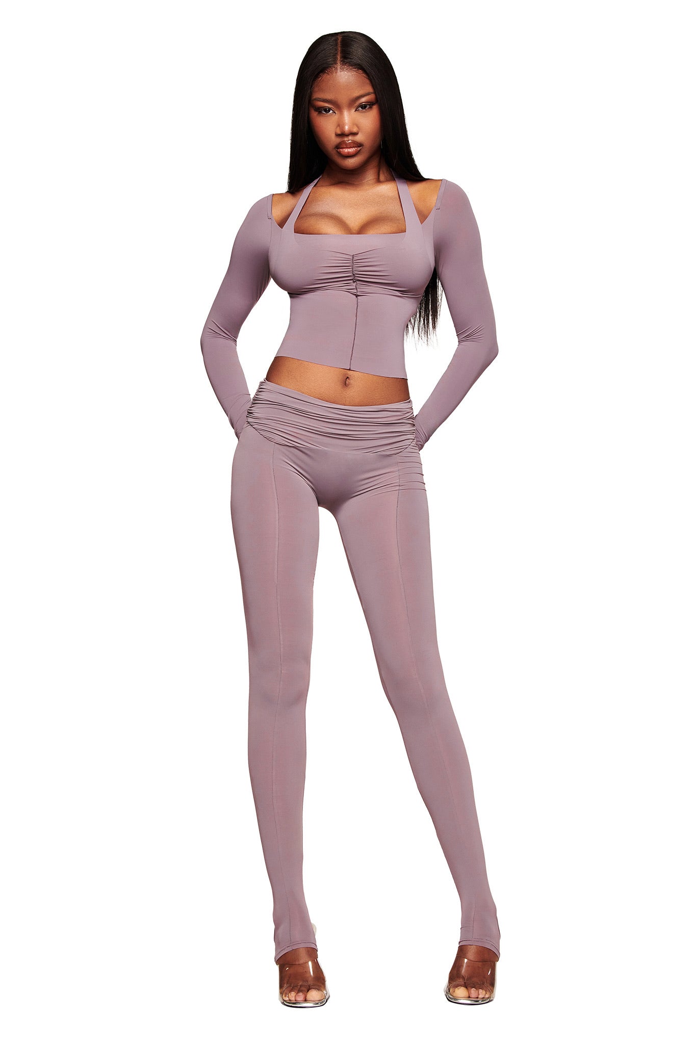 NERINA LEGGING - DUSTY LILAC