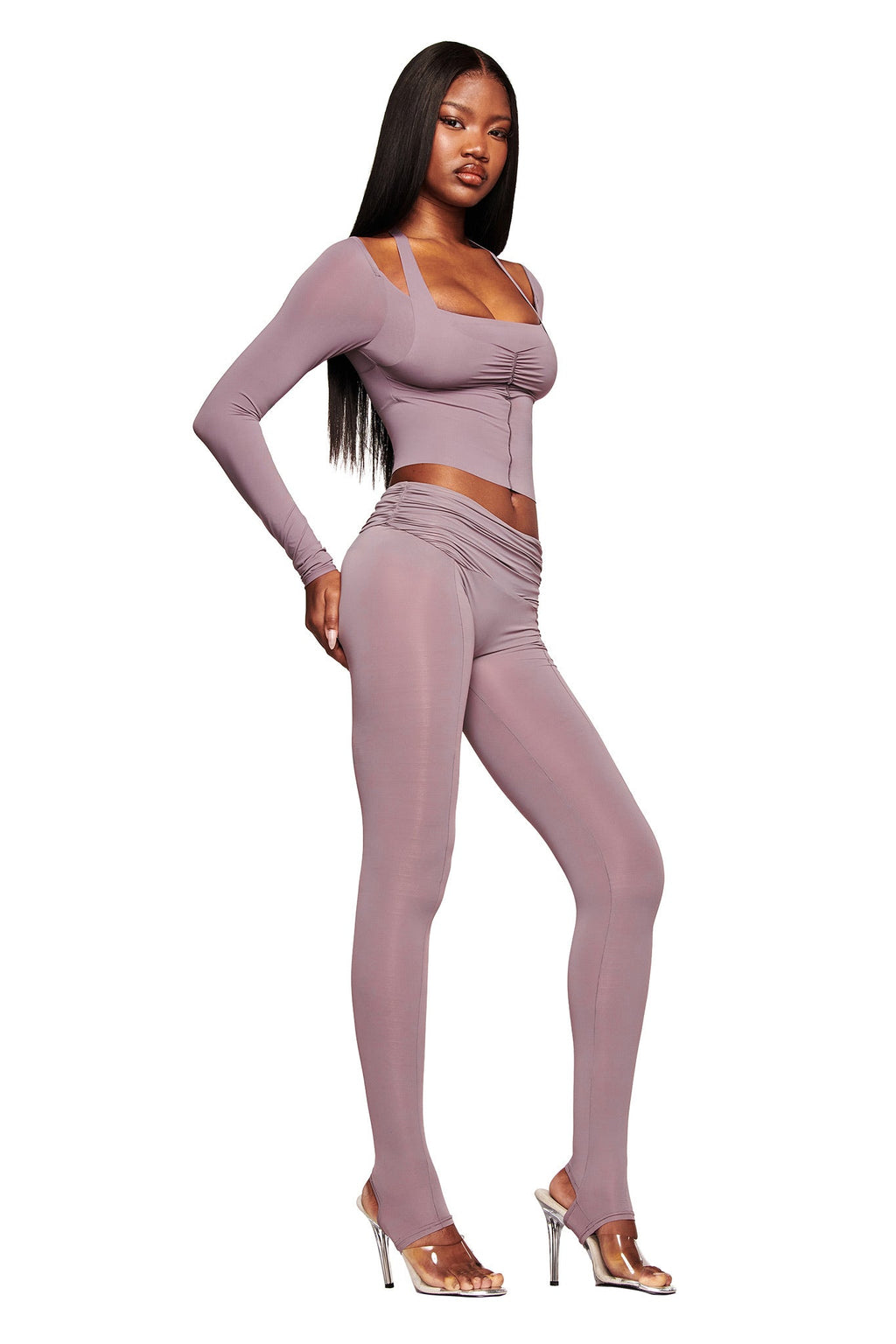 NERINA LEGGING - DUSTY LILAC