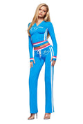 BLARE STRIPED TRACKPANT - SKY BLUE