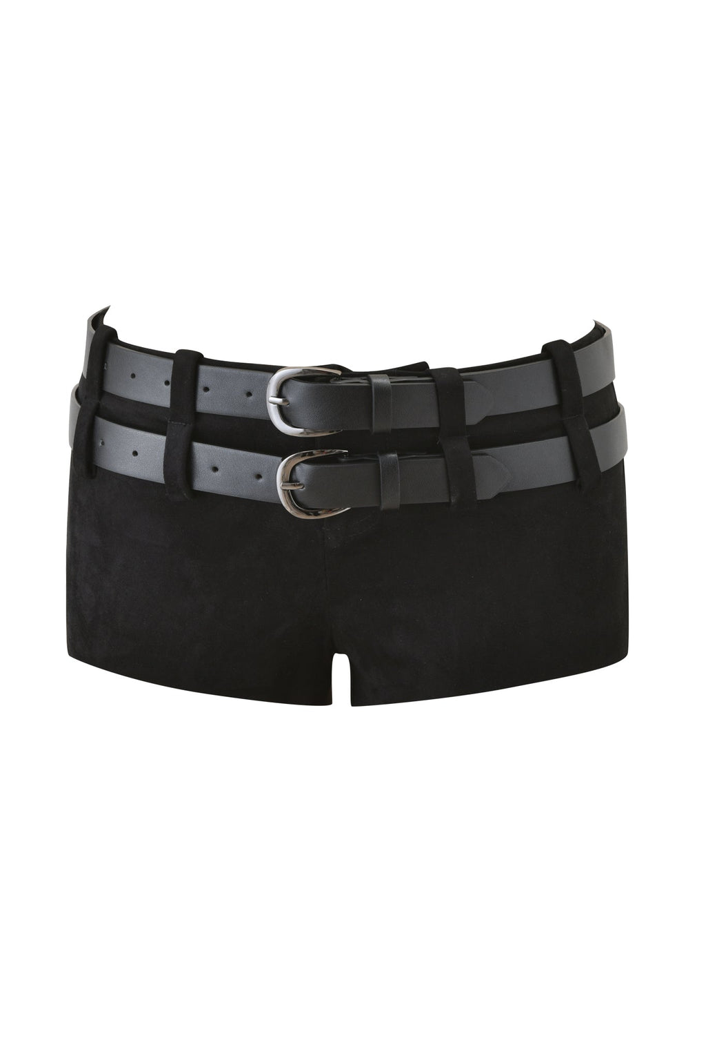 GEORGIA BELTED SHORT - BLACK