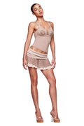 ECHO WAFFLE MINI SKIRT - REPTILIA